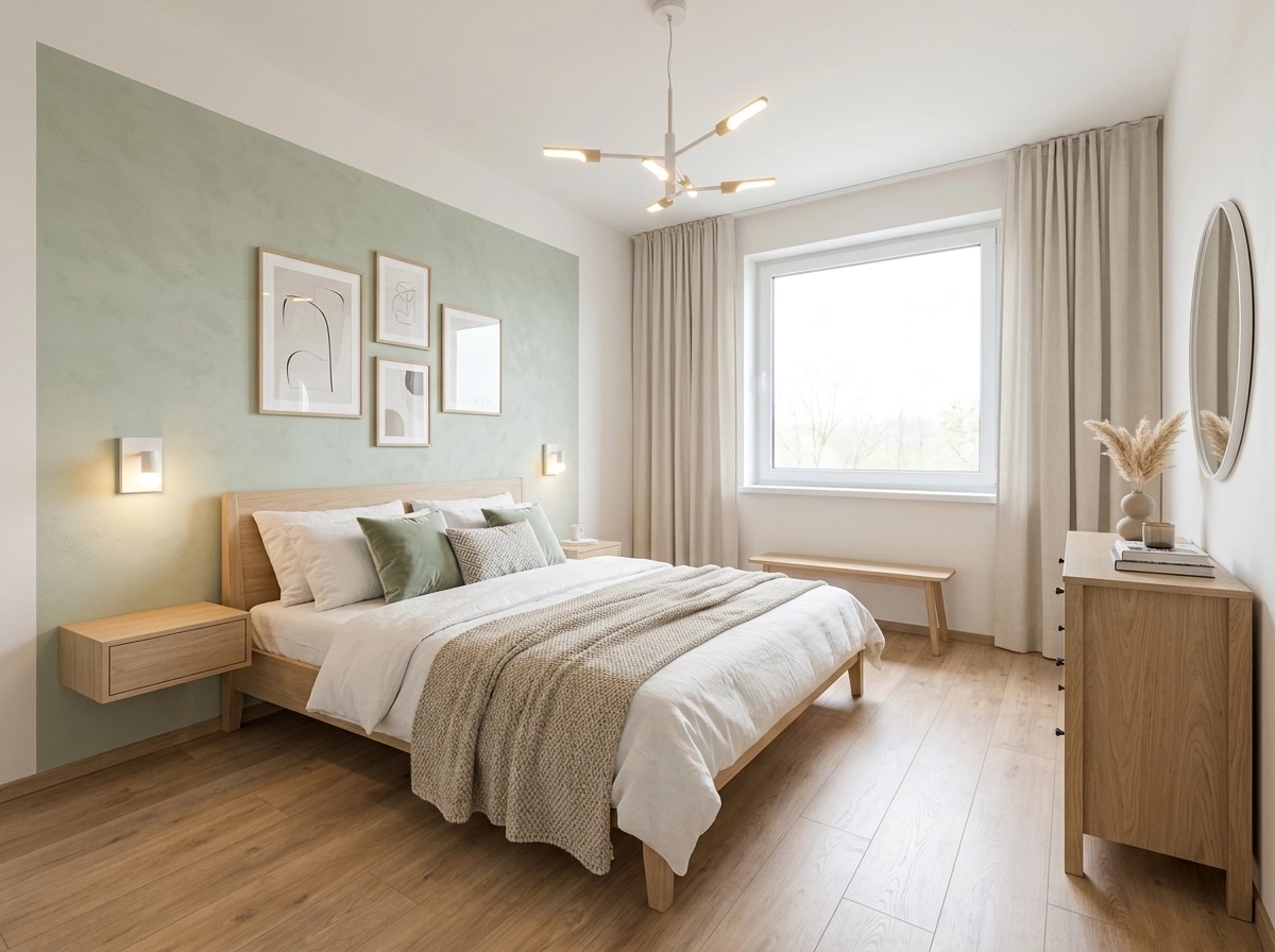 Interior design in Scandinavian style — Bedroom by GenRoom AI