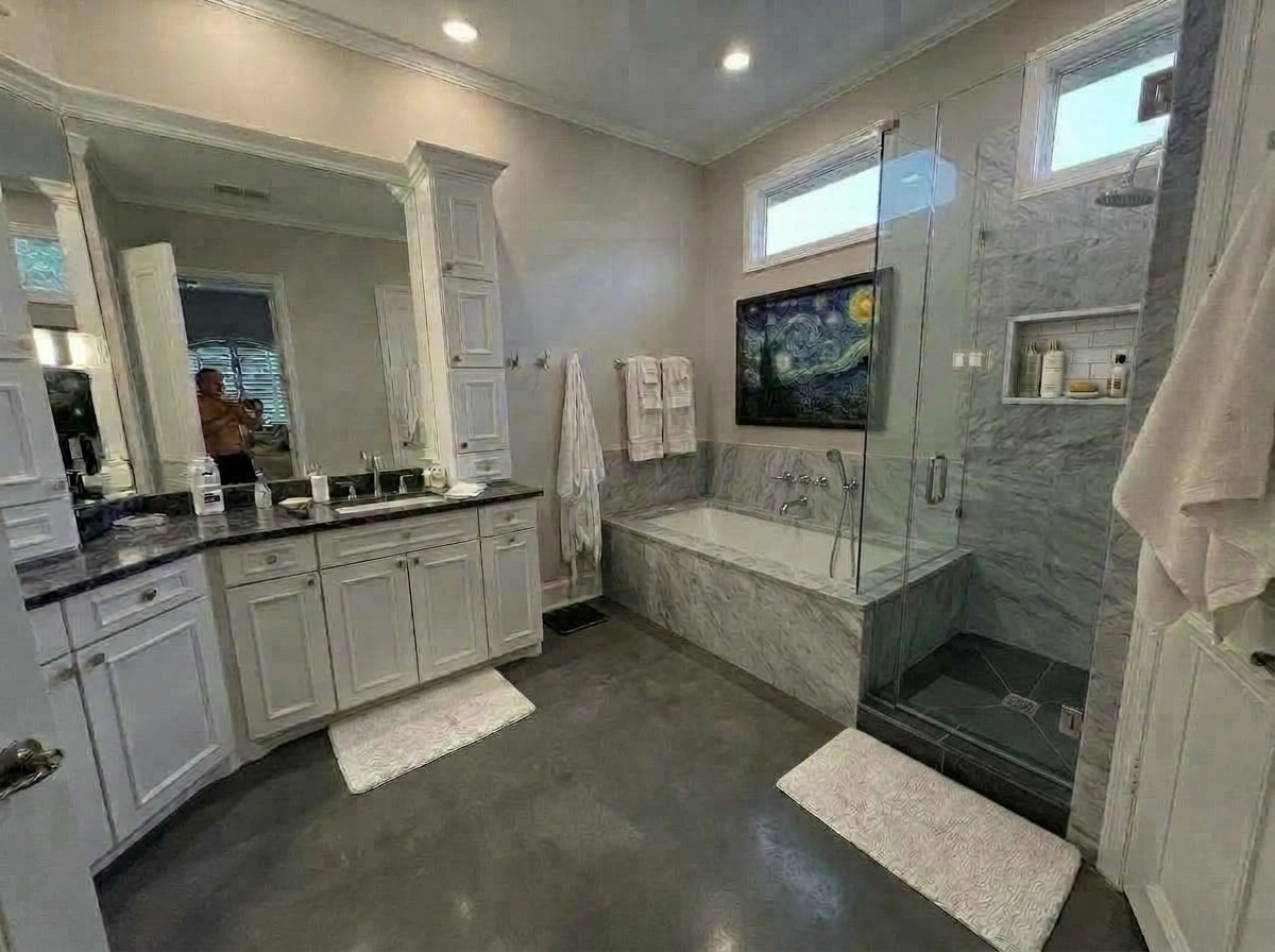 Bathroom interior in no_style style — photo by GenRoom AI