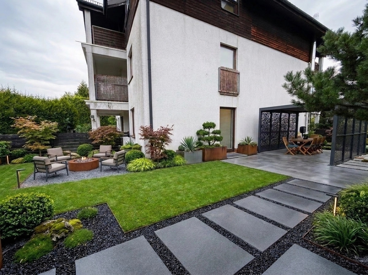 Landscape design in Contemporary Yard style — Yard by GenRoom AI