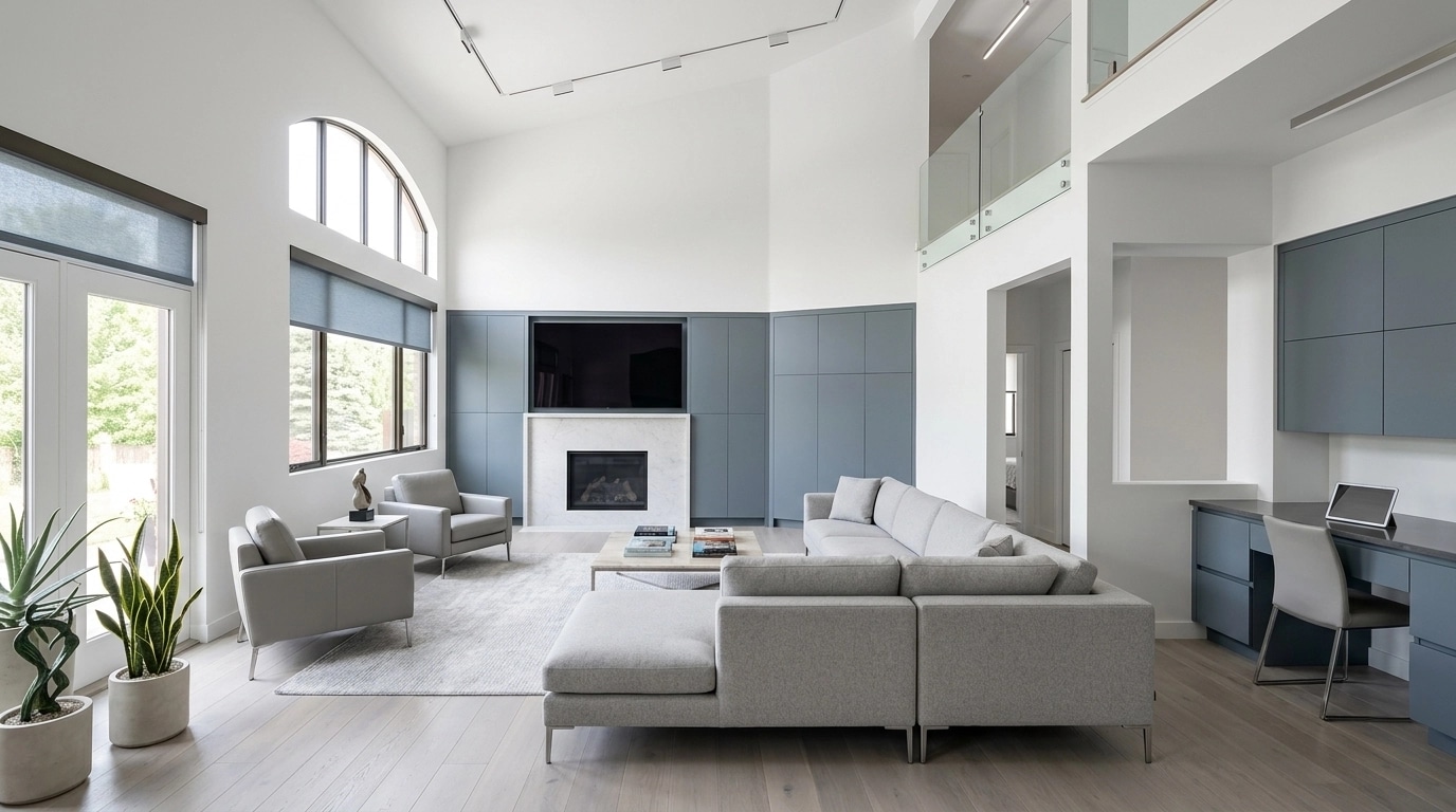 Minimalism Living Room design — interior photo by GenRoom AI