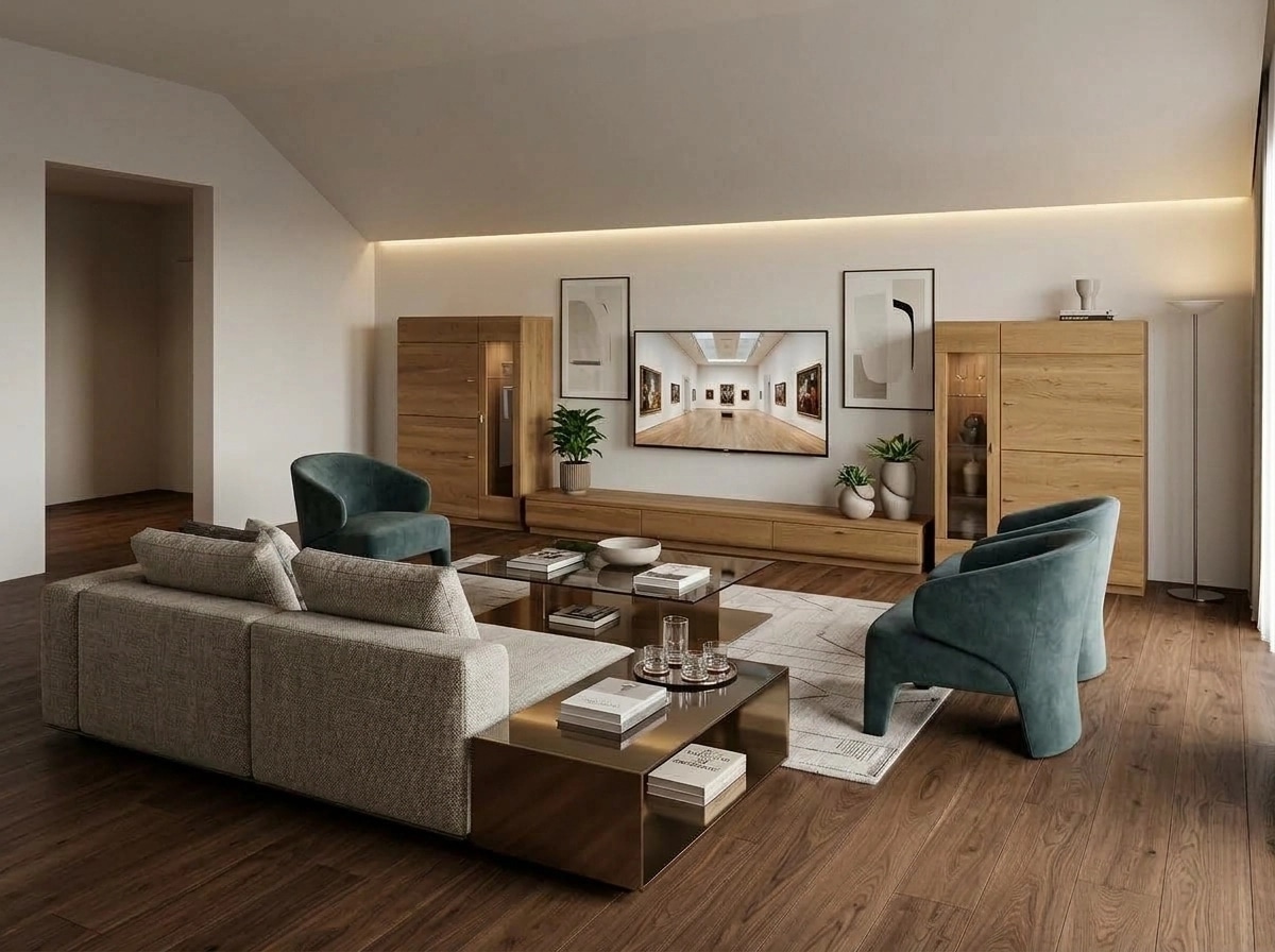 Interior design in Contemporary style — Living Room by GenRoom AI