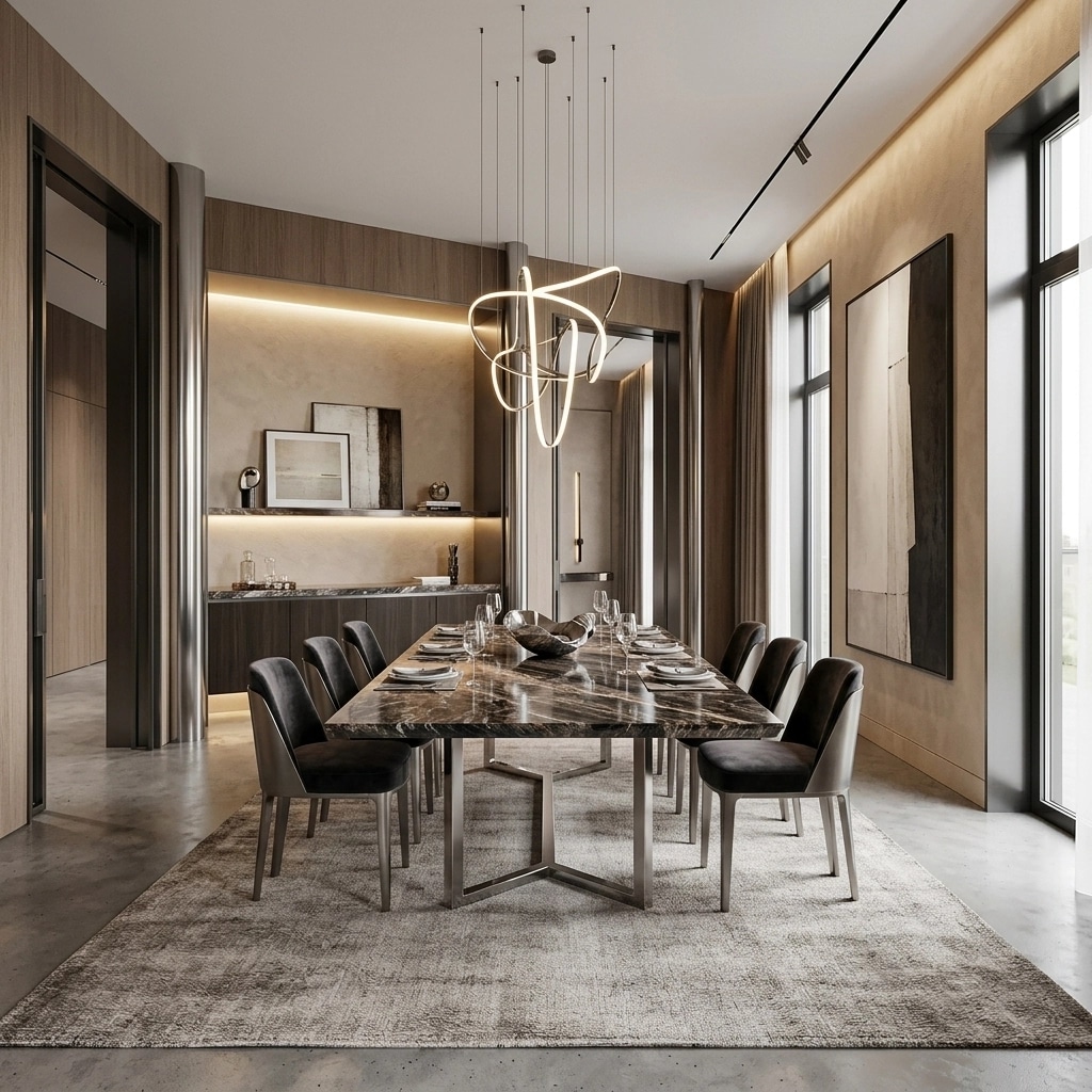 Interior design in Contemporary style — dining_room by GenRoom AI