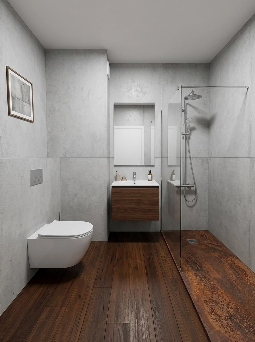 Bathroom interior in no_style style — photo by GenRoom AI