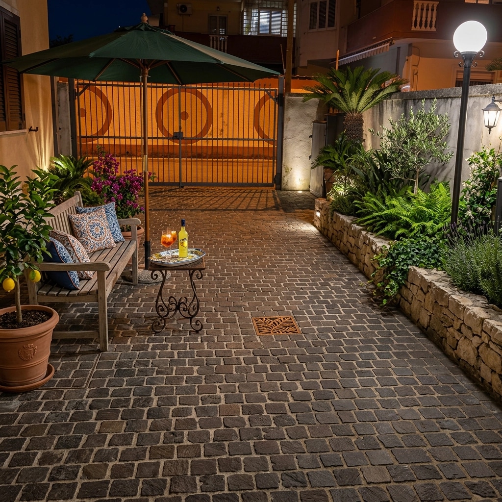 Italian Courtyard Yard design — yard photo by GenRoom AI