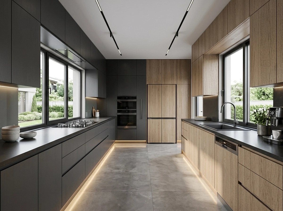Kitchen interior in Contemporary style — photo by GenRoom AI