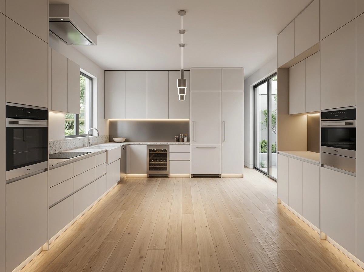 Minimalism Kitchen design — interior photo by GenRoom AI
