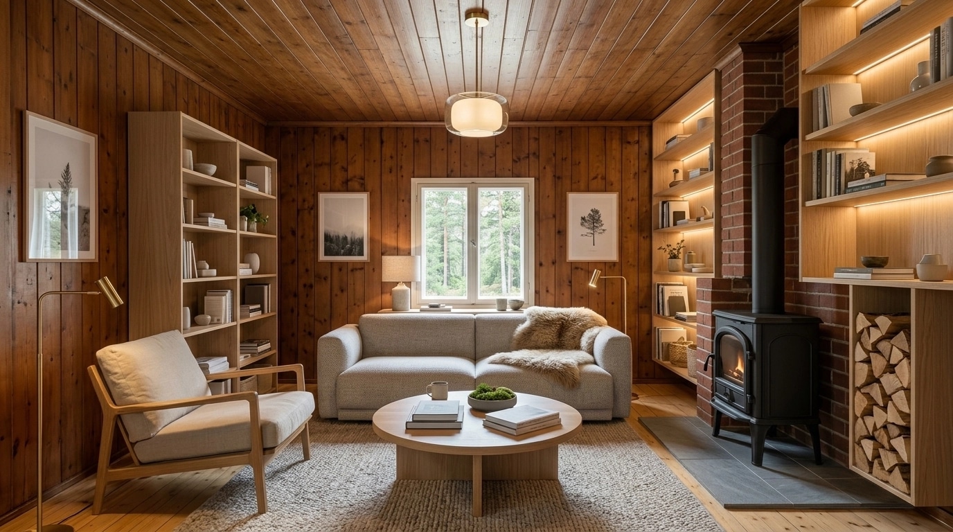 Scandinavian Living Room design — interior photo by GenRoom AI