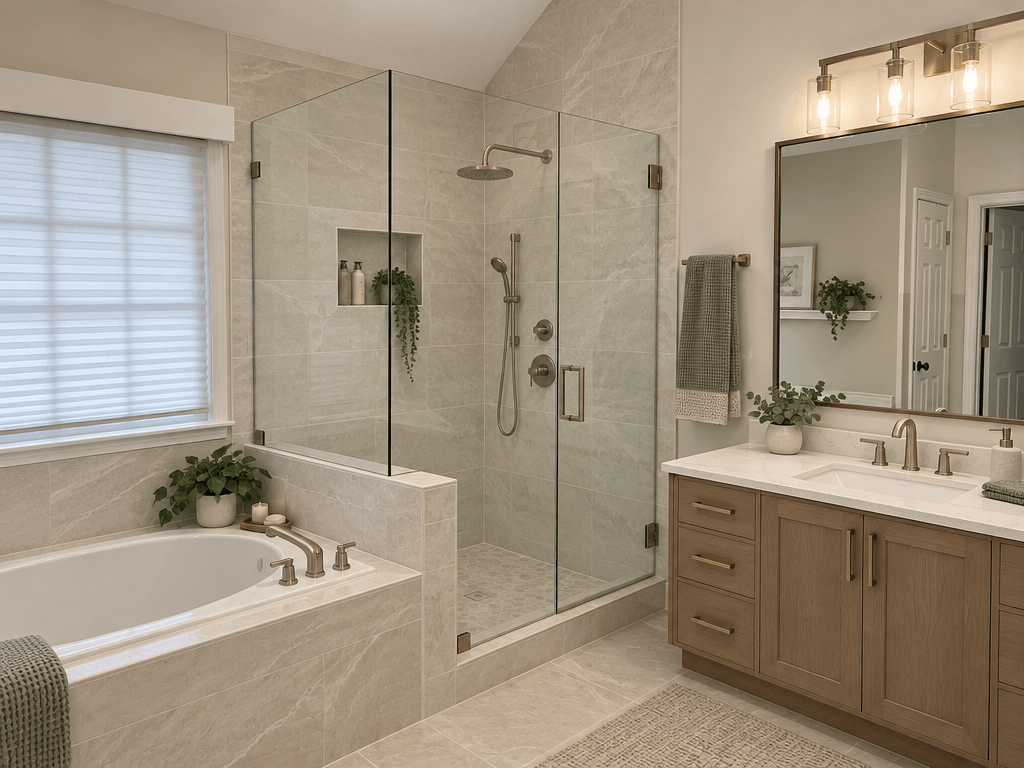 Bathroom interior in no_style style — photo by GenRoom AI