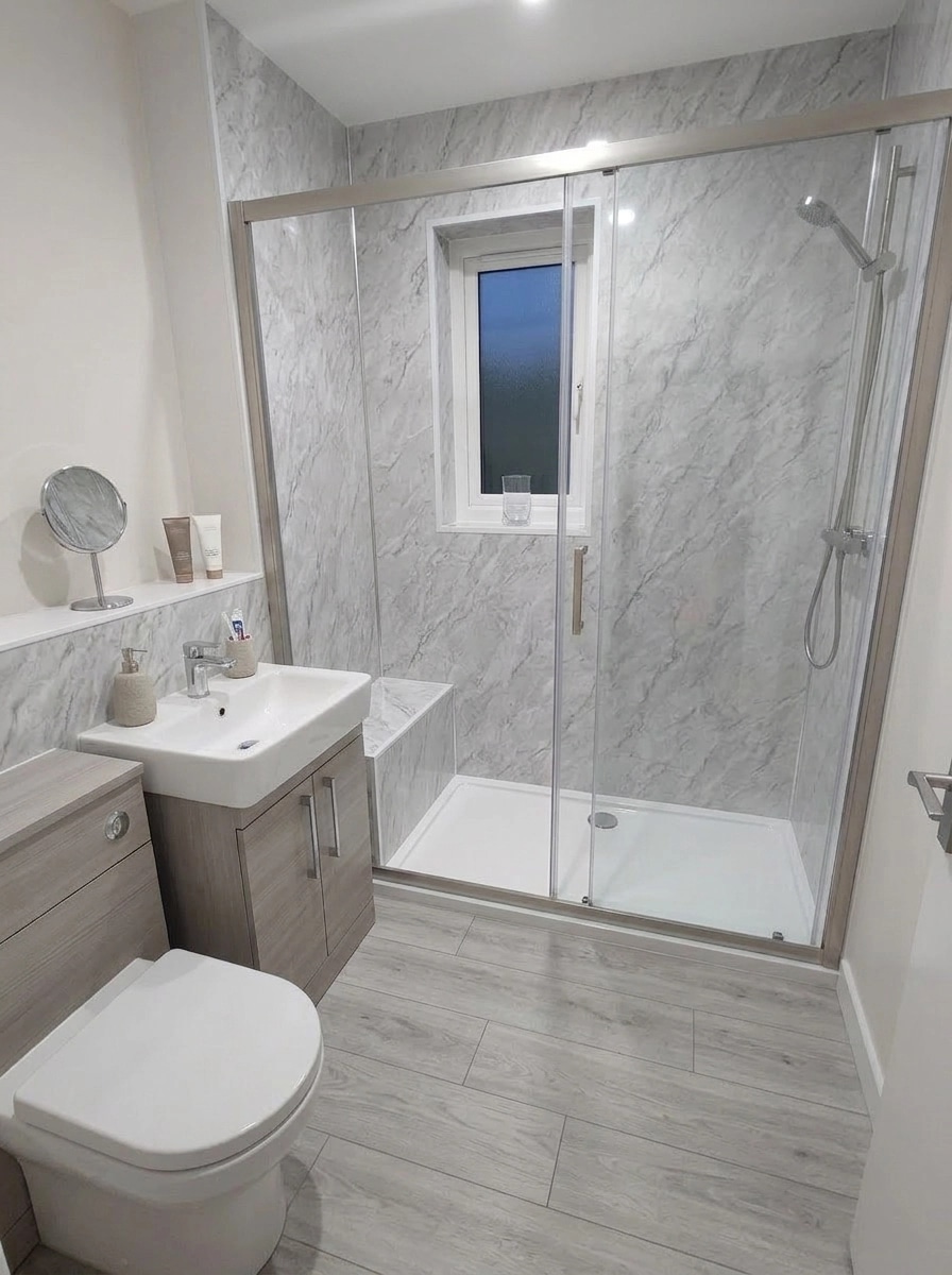 Bathroom interior in no_style style — photo by GenRoom AI