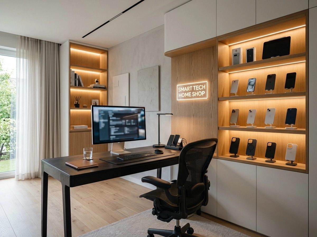 Minimalism Office design — interior photo by GenRoom AI