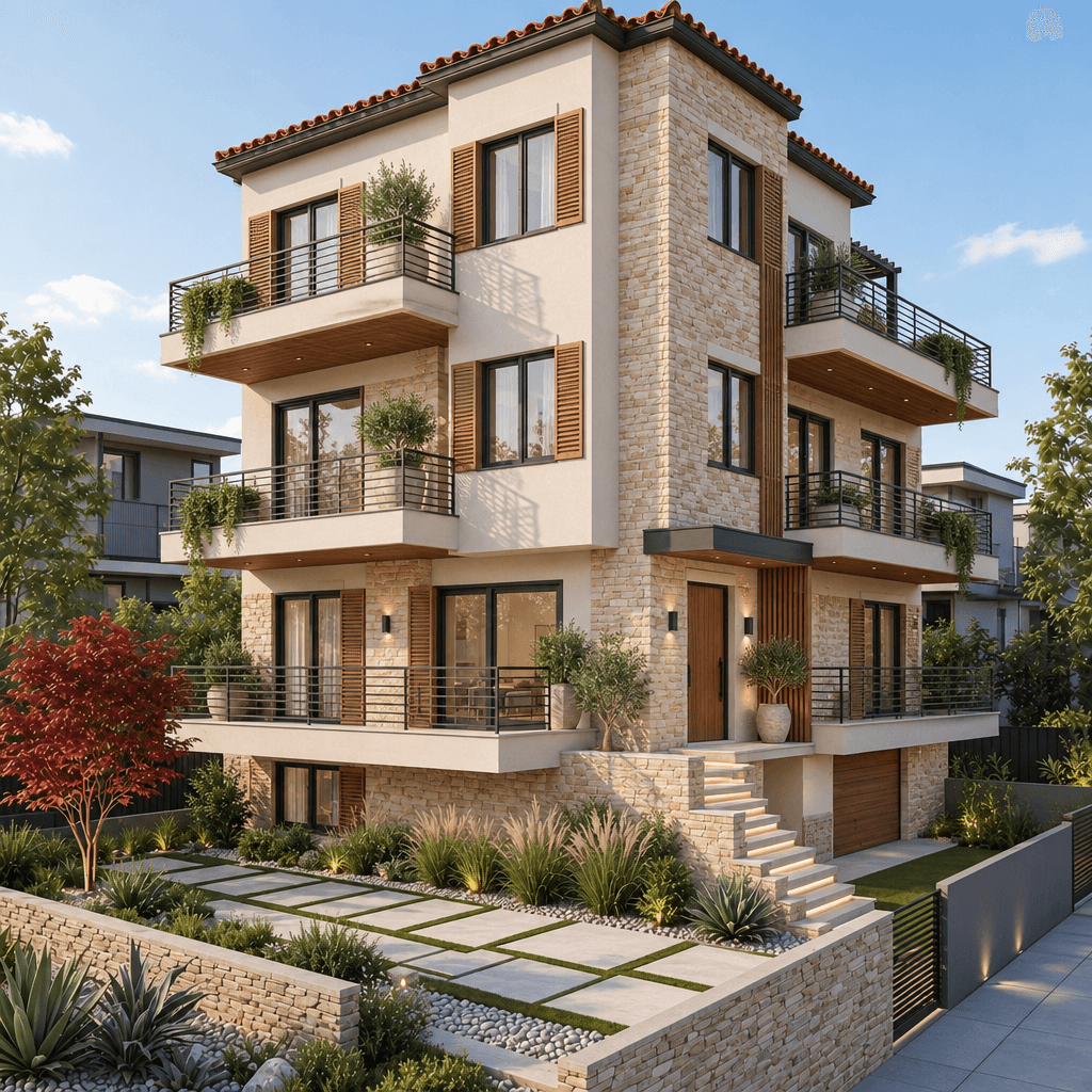 Contemporary Facade Facade design — facade photo by GenRoom AI