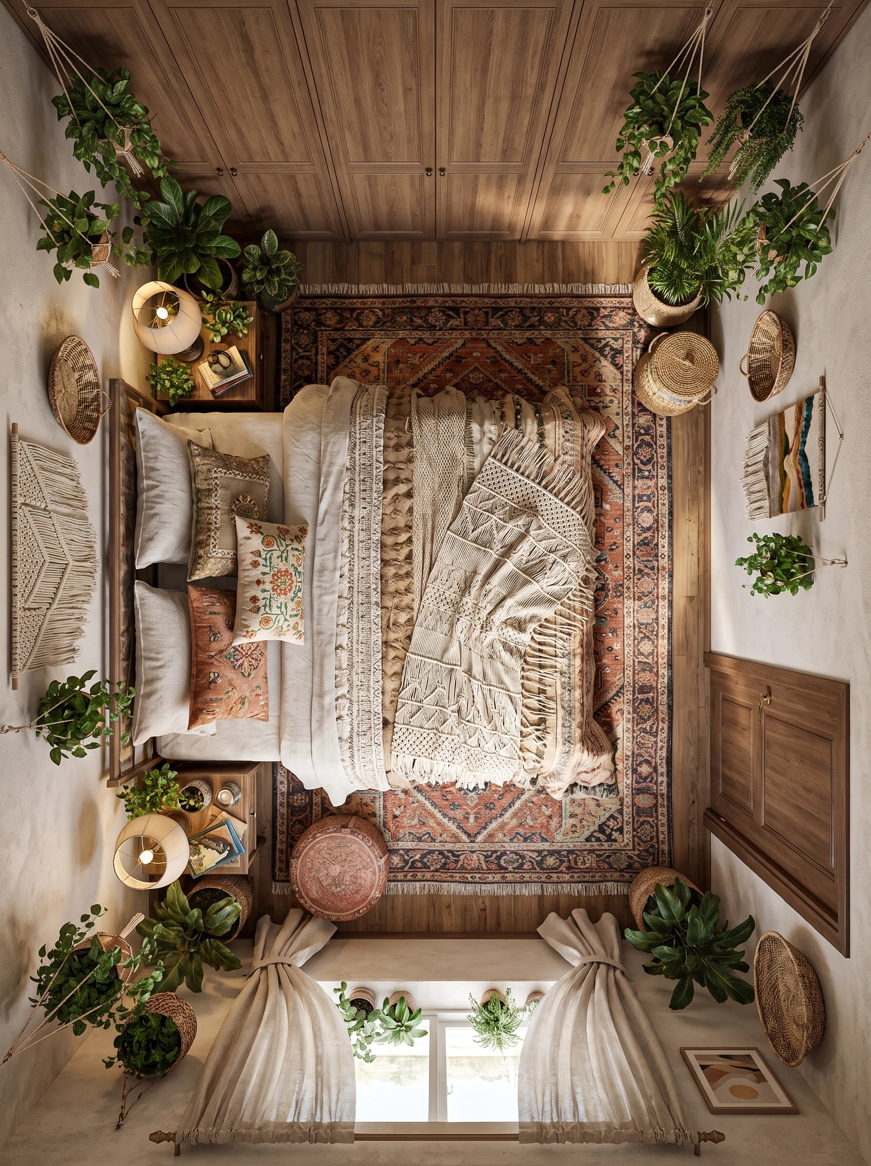 Interior design in Bohemian style — Living Room by GenRoom AI