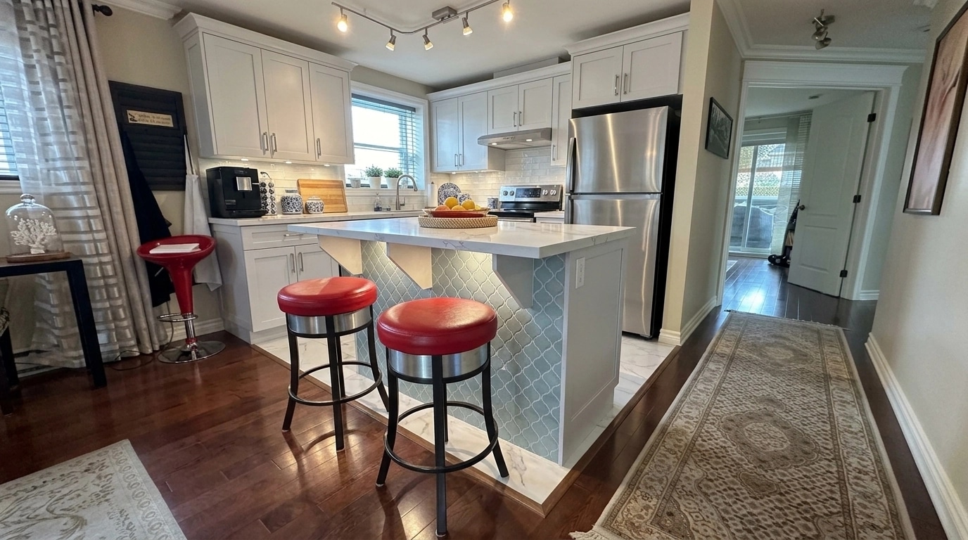 Interior design in Coastal / Hamptons style — Kitchen by GenRoom AI