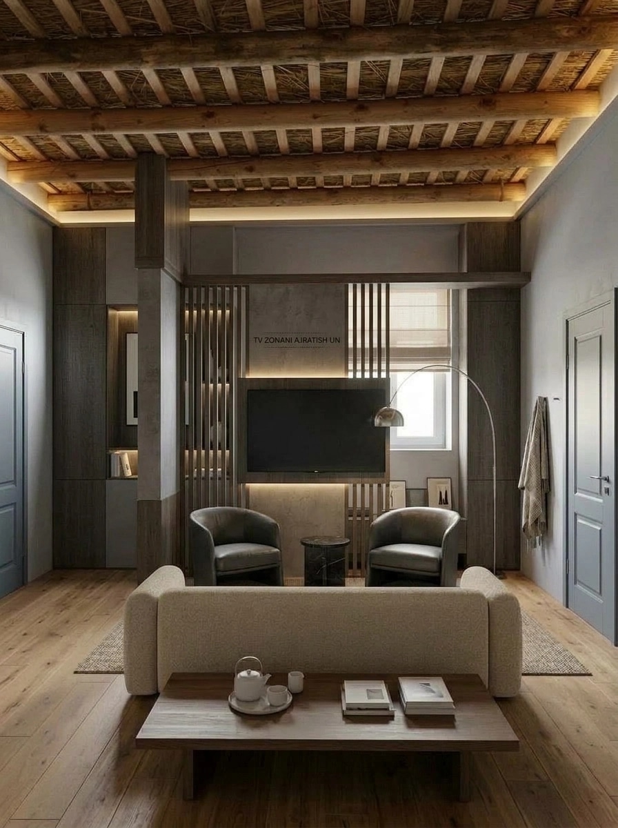 Minimalism Living Room design — interior photo by GenRoom AI
