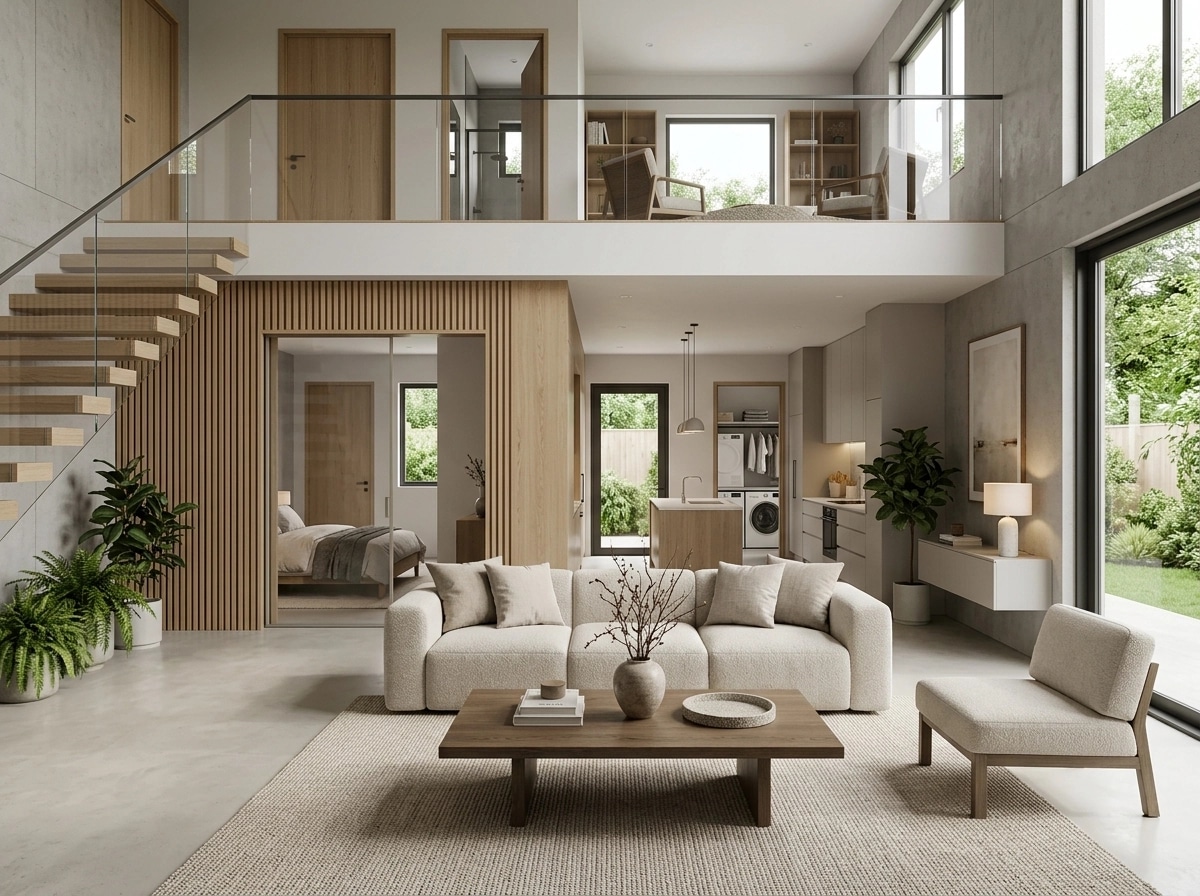 Minimalism Living Room design — interior photo by GenRoom AI