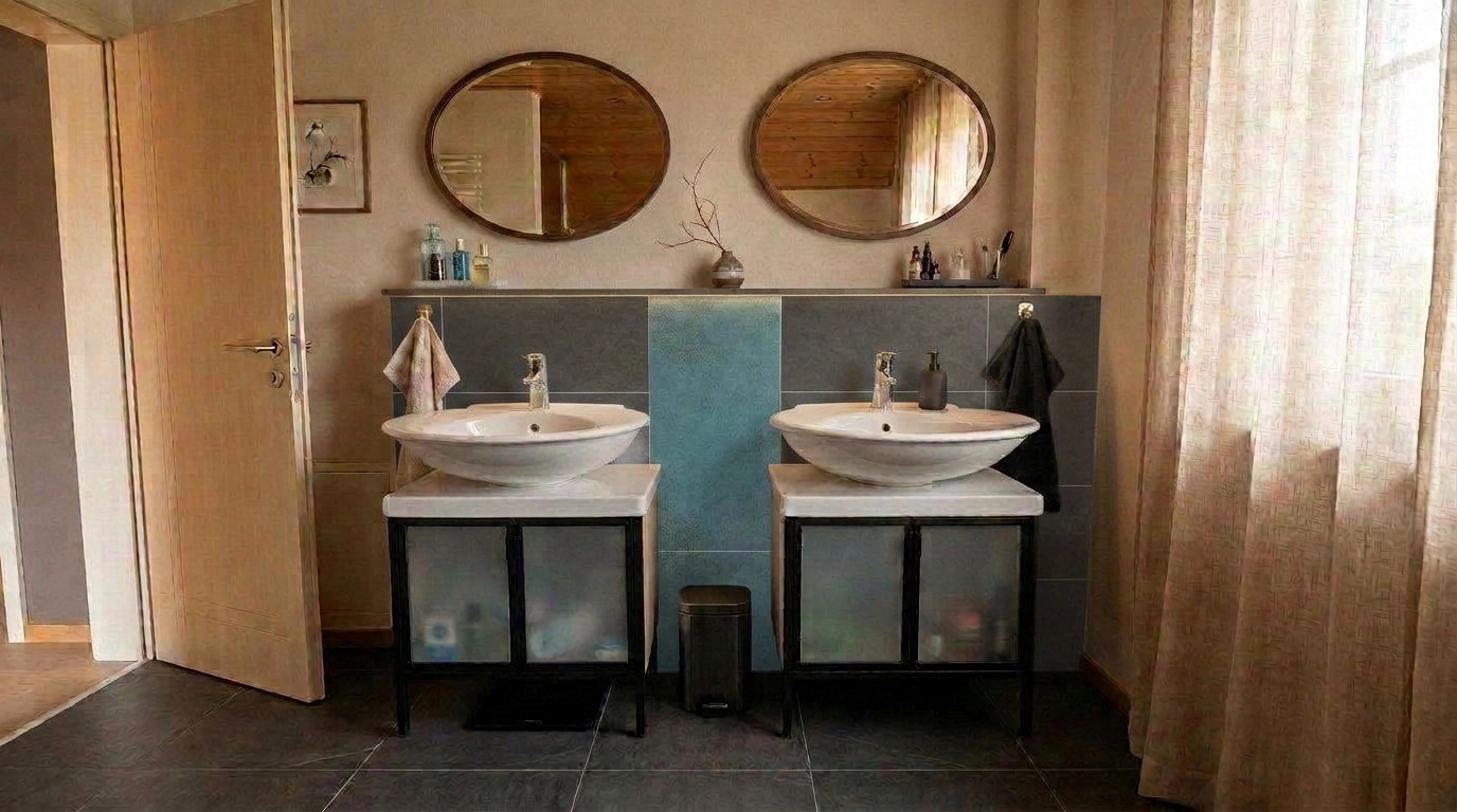 Interior design in Japandi style — Bathroom by GenRoom AI