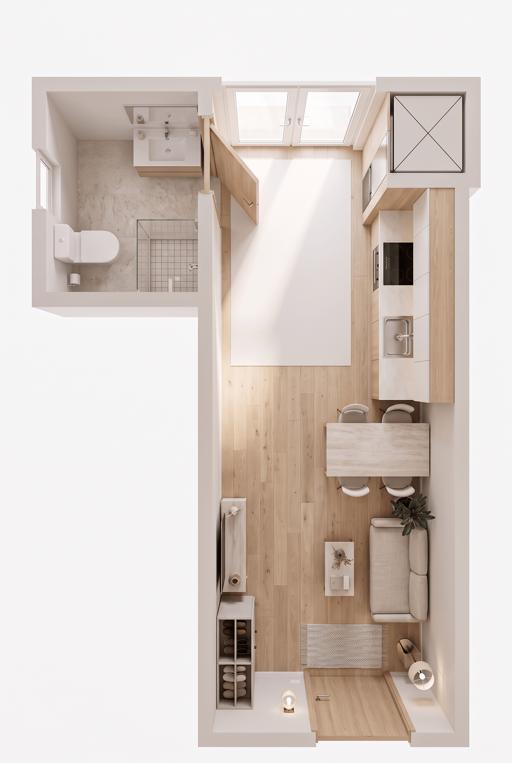 Contemporary Living Room design — interior photo by GenRoom AI