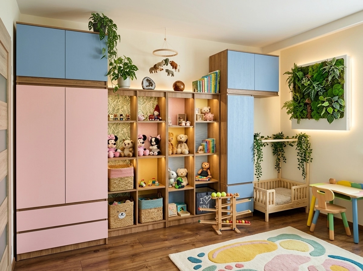 Biophilic Kids Room design — interior photo by GenRoom AI
