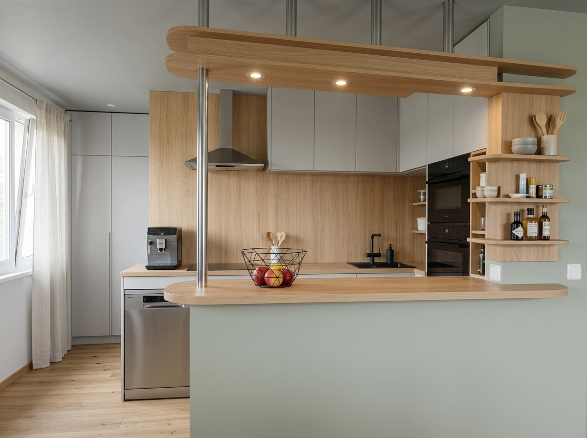 Interior design in Scandinavian style — Kitchen by GenRoom AI