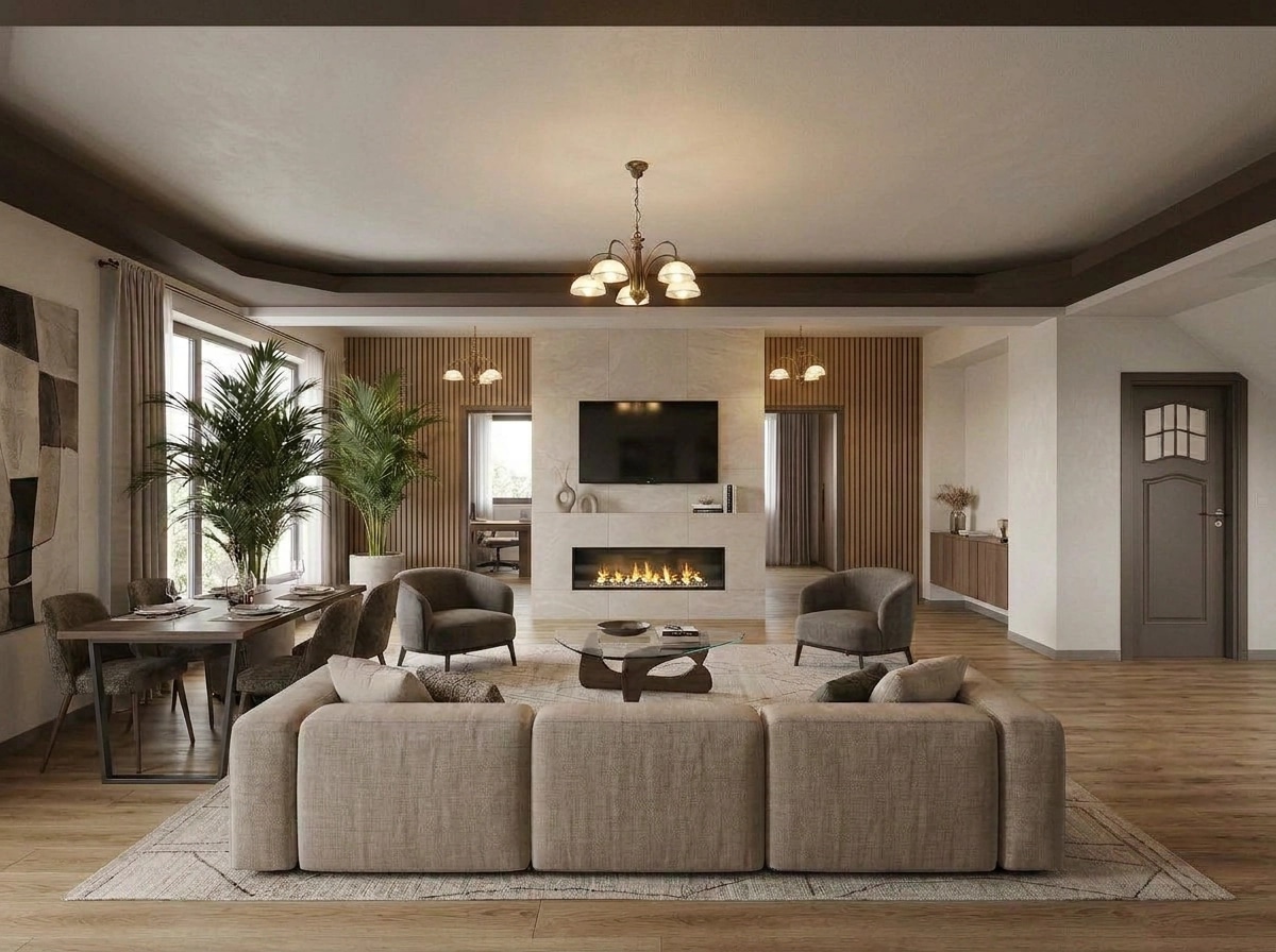 Interior design in Contemporary style — Living Room by GenRoom AI