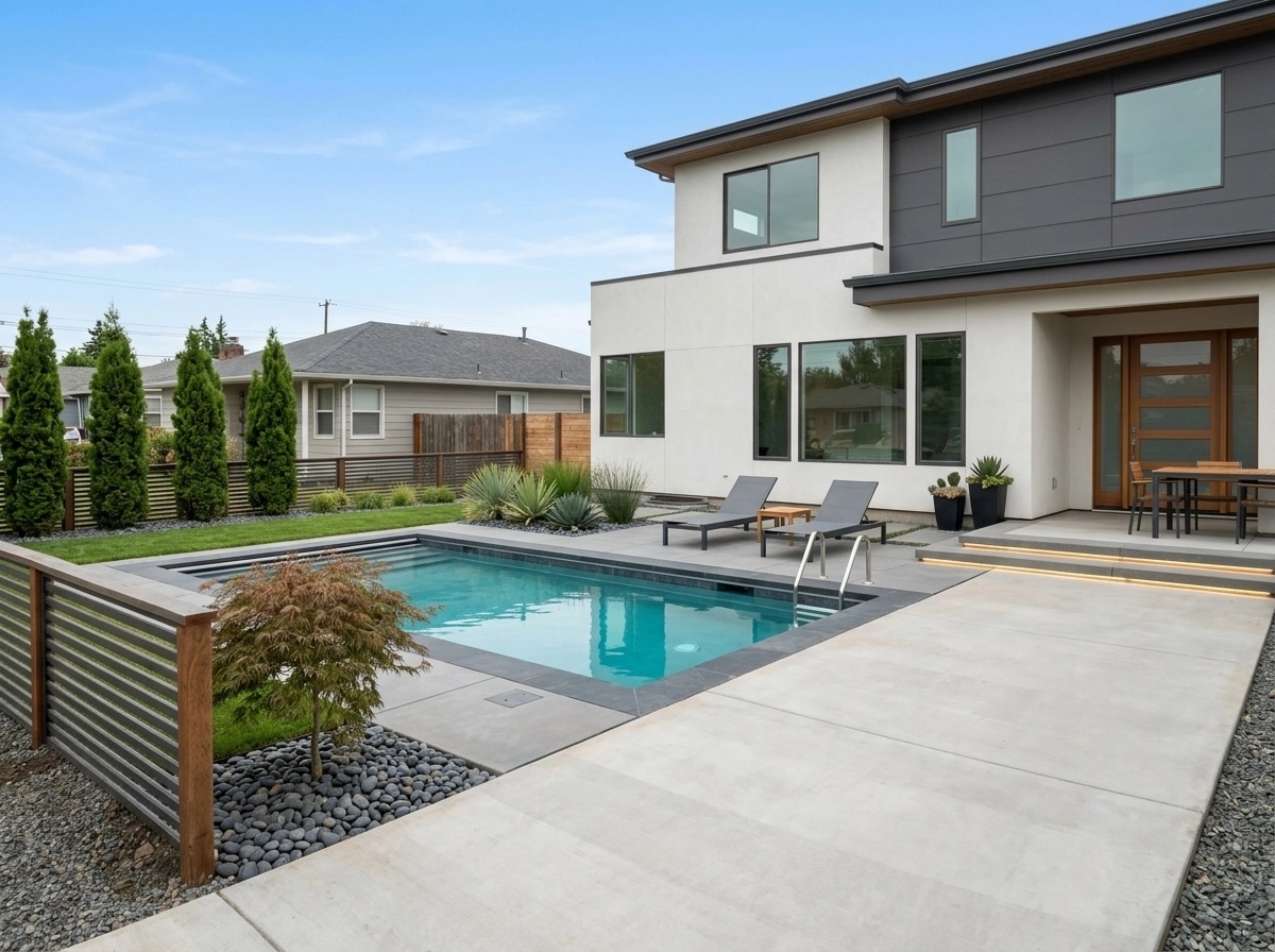 Landscape design in Minimalist Yard style — Yard by GenRoom AI
