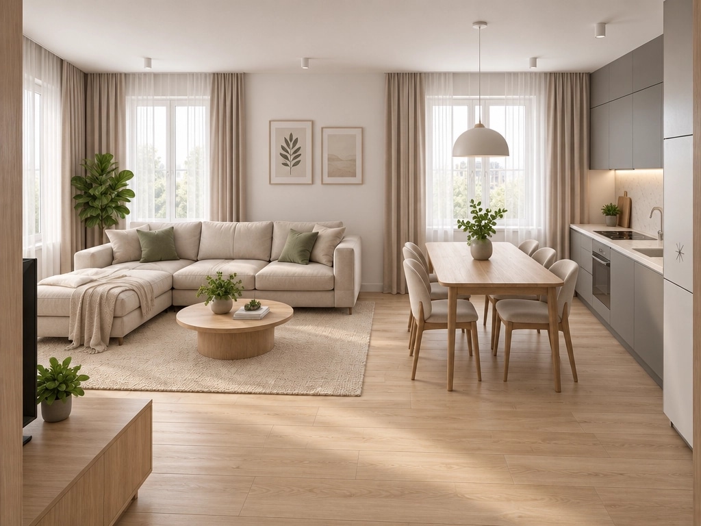 Scandinavian Living Room design — interior photo by GenRoom AI