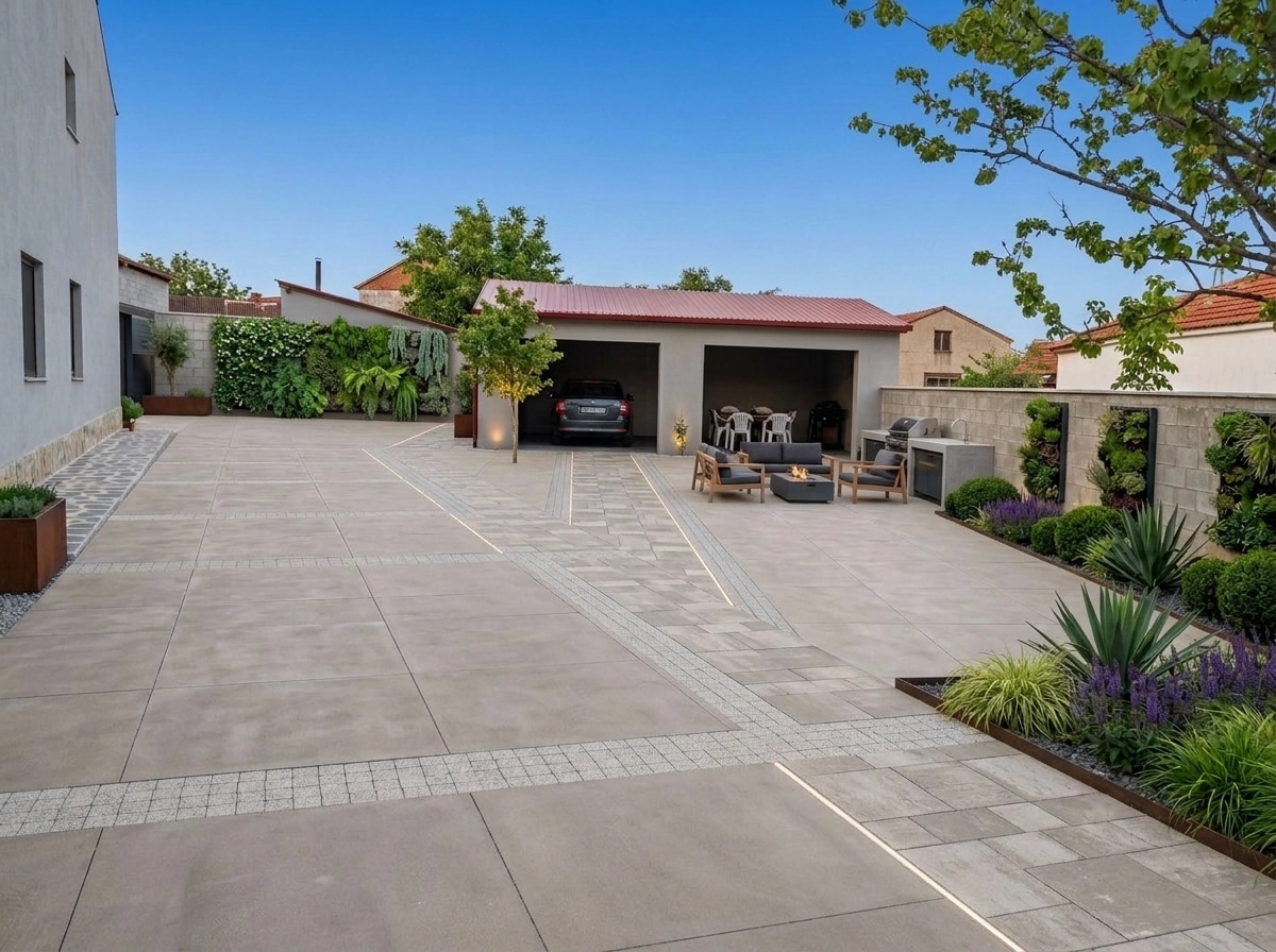 Landscape design in Contemporary Yard style — Yard by GenRoom AI
