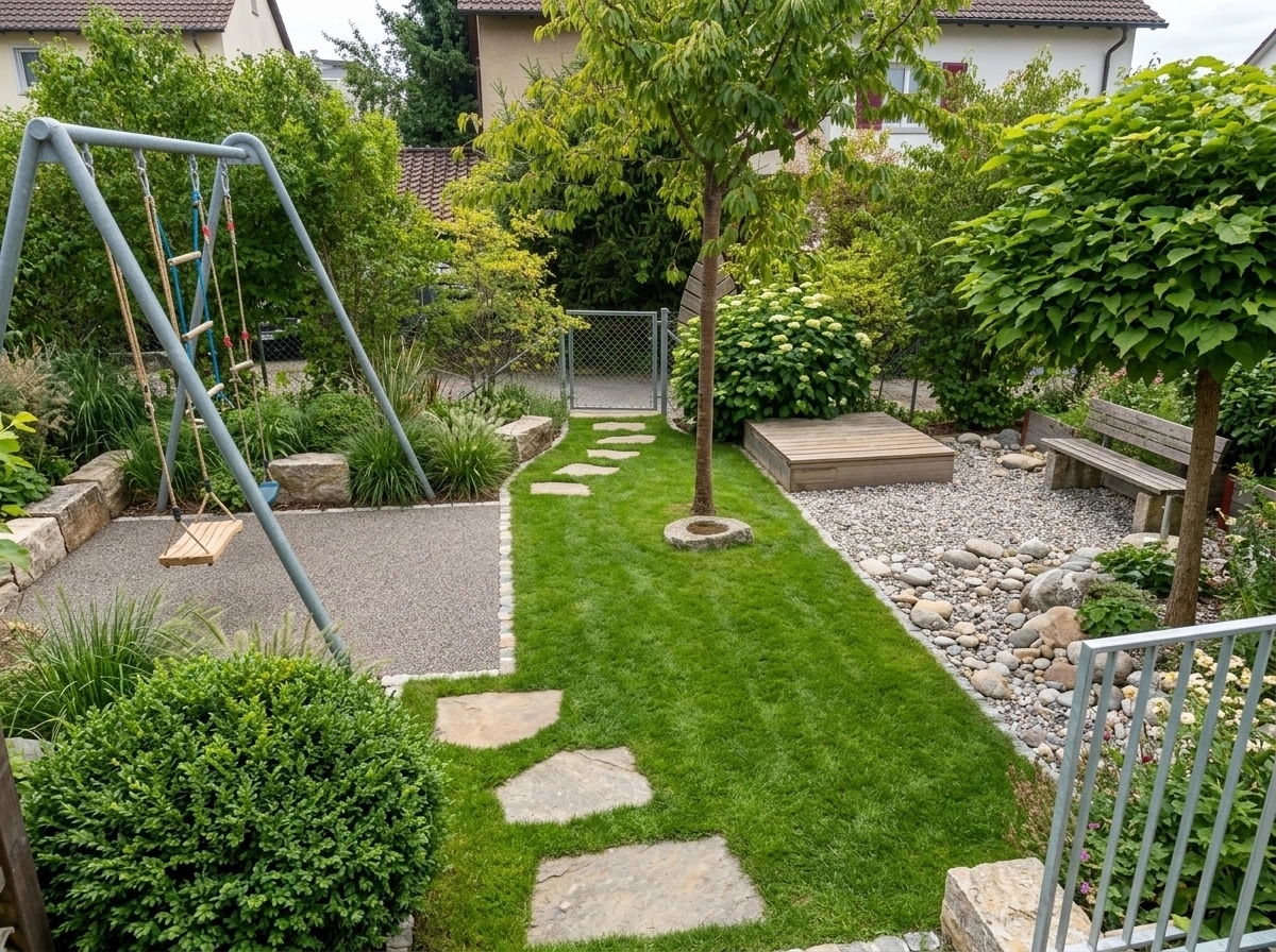 Landscape design in Eco Natural Garden style — Yard by GenRoom AI