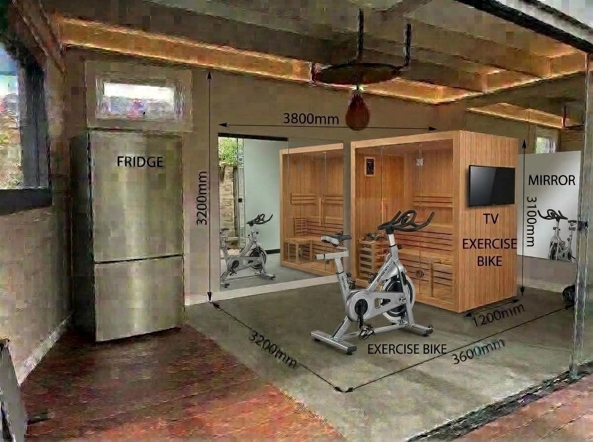 Interior design in Contemporary style — gym by GenRoom AI