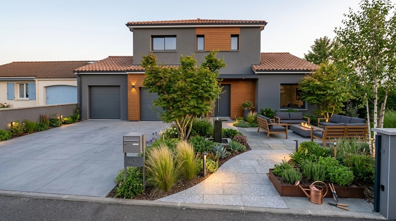 Contemporary Yard Yard design — yard photo by GenRoom AI