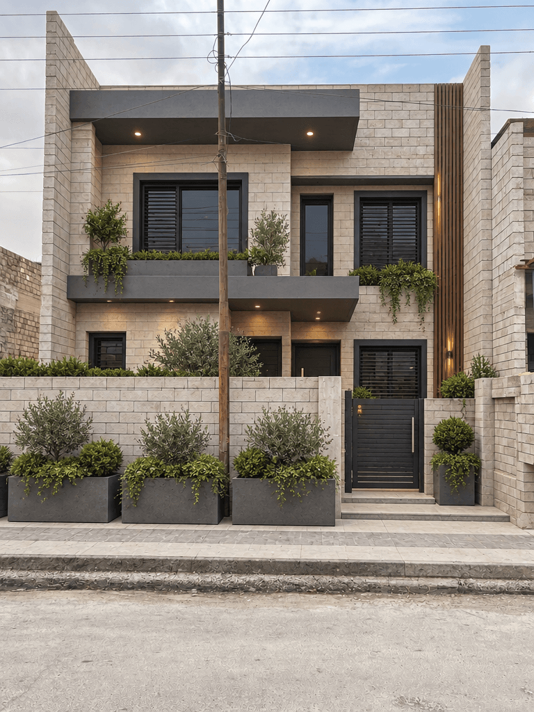 Facade design in no_style style — photo by GenRoom AI