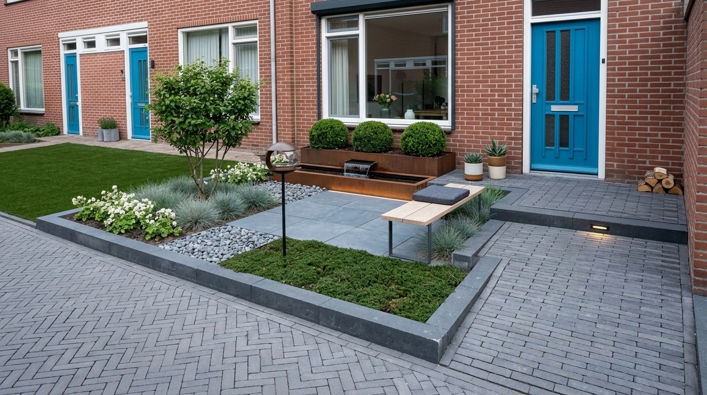 Diseño paisajístico en estilo Scandinavian Garden — Jardín por GenRoom AI