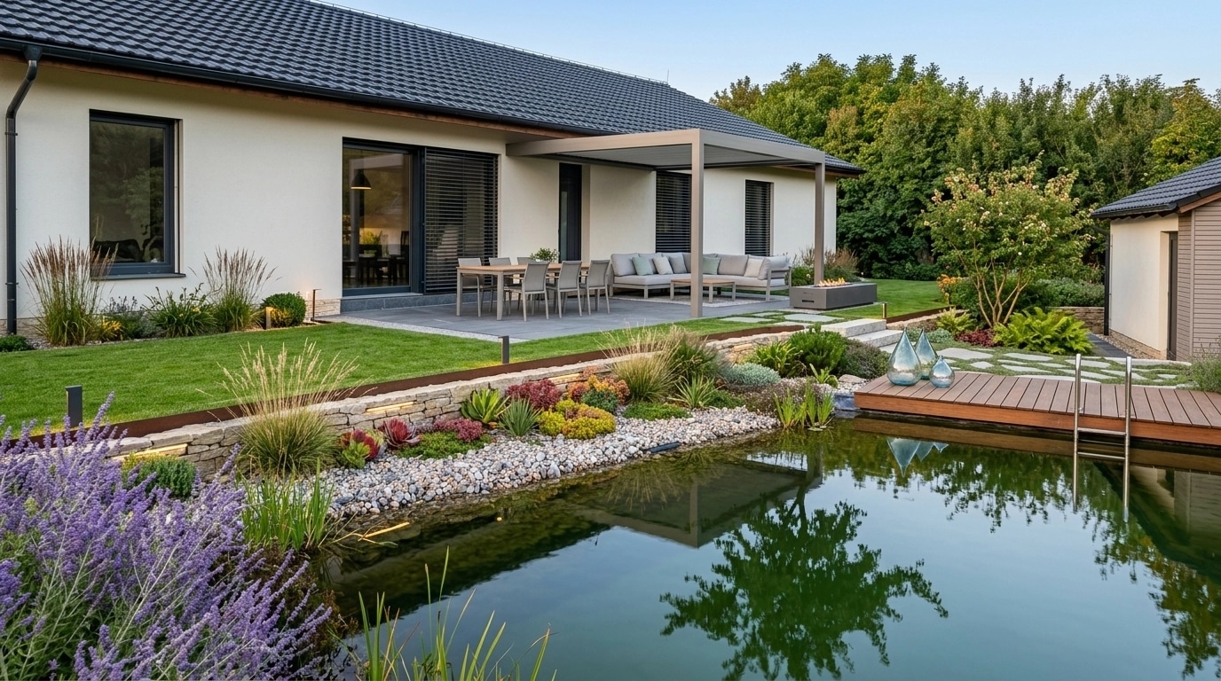 Landscape design in Contemporary Yard style — Yard by GenRoom AI