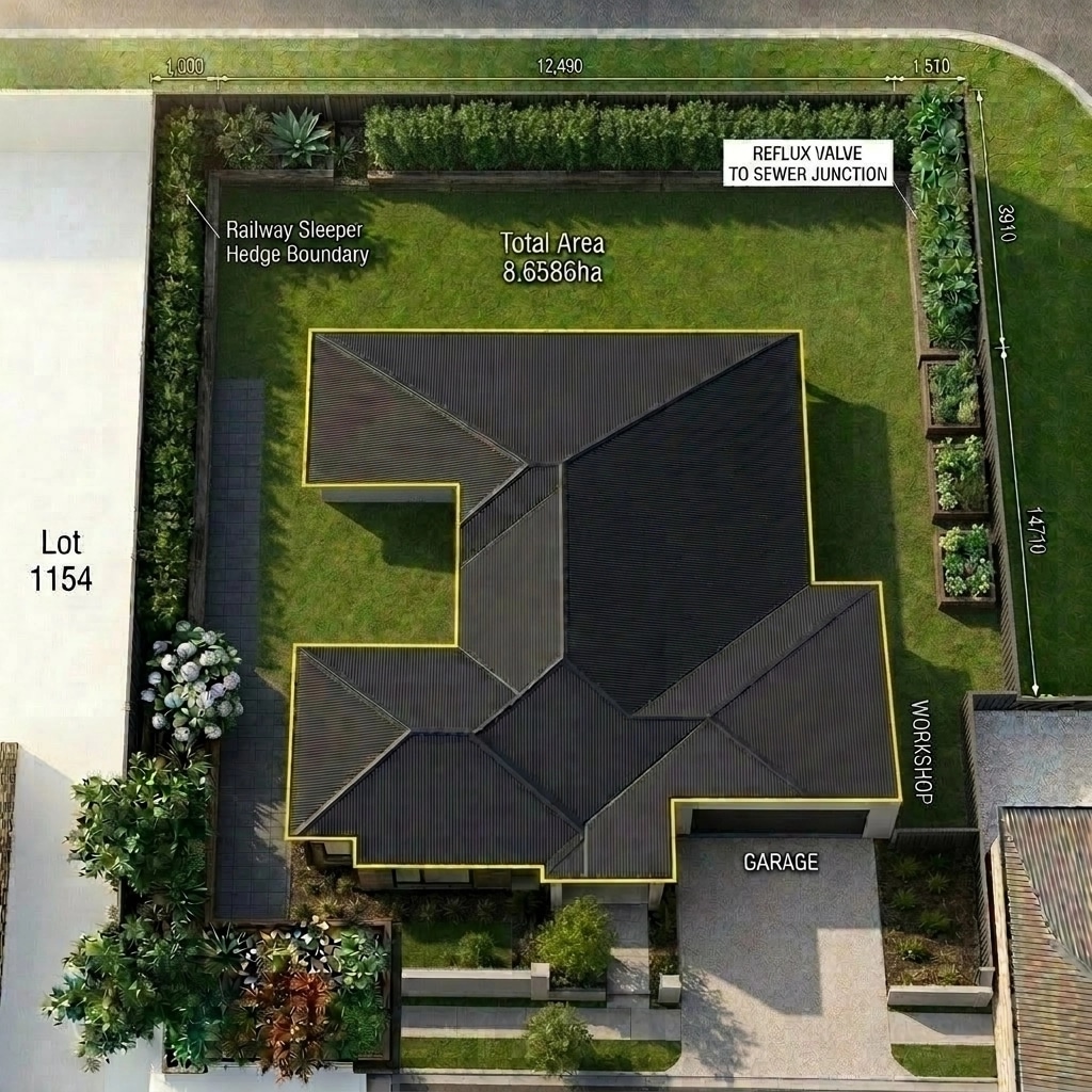 Yard design in no_style style — photo by GenRoom AI
