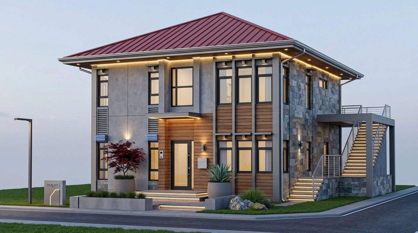 Contemporary Facade Facade design — facade photo by GenRoom AI