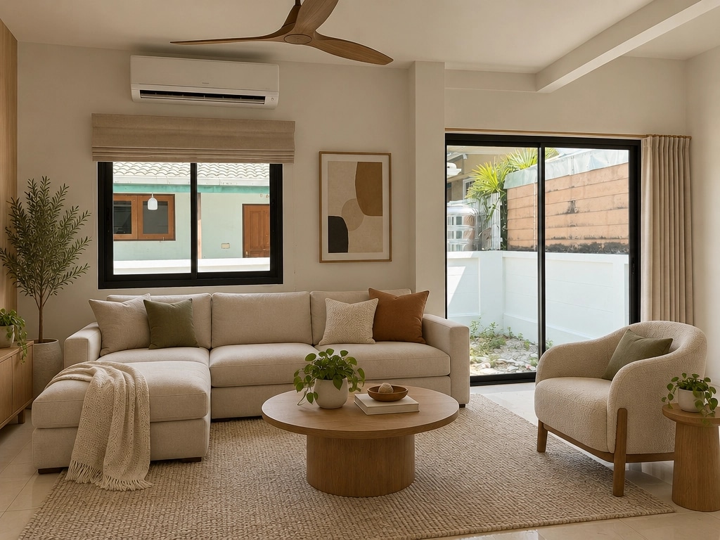 Interior design in Minimalism style — Living Room by GenRoom AI