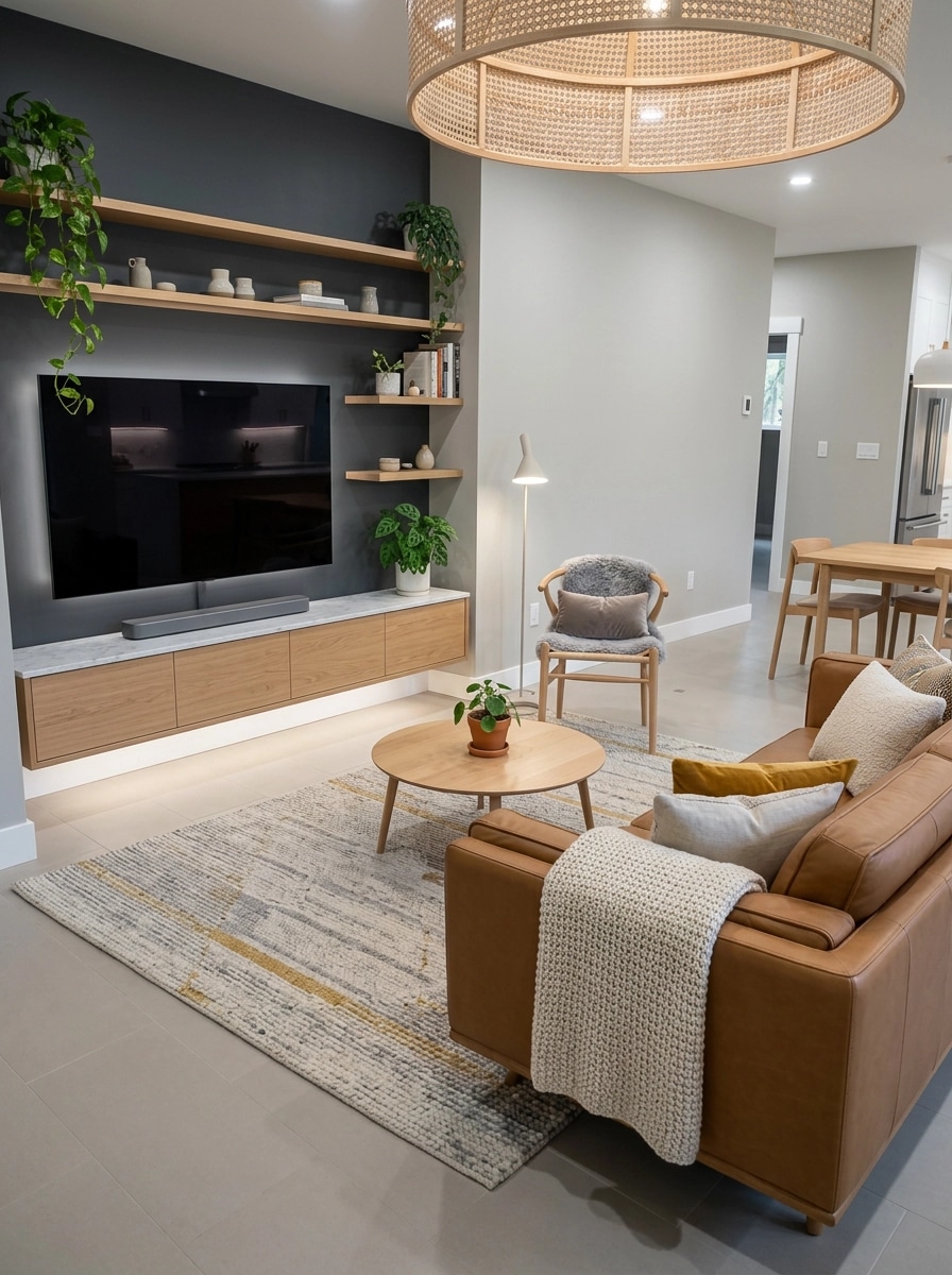 Scandinavian Living Room design — interior photo by GenRoom AI