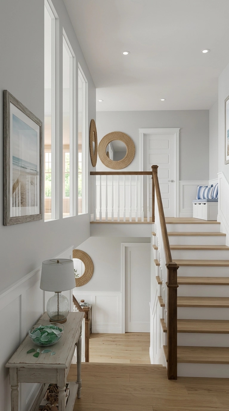 Interior design in Coastal / Hamptons style — Hallway by GenRoom AI