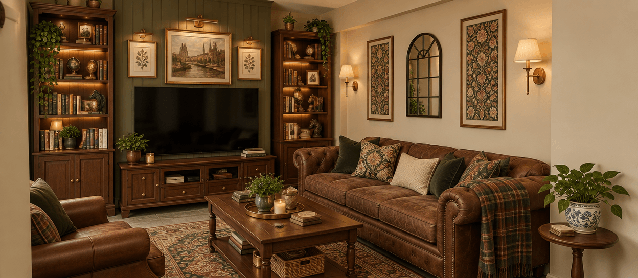 Interior design in British style — Living Room by GenRoom AI