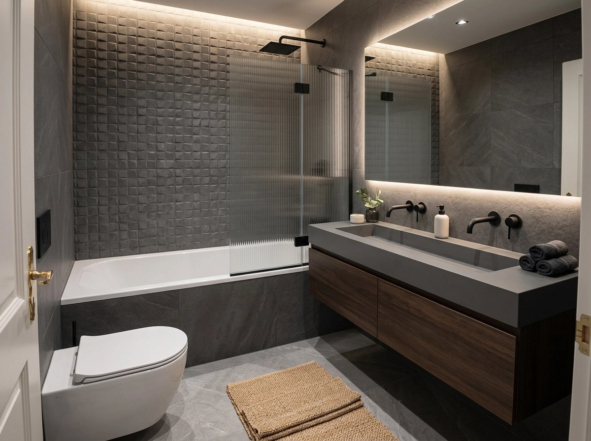 Contemporary Bathroom design — interior photo by GenRoom AI