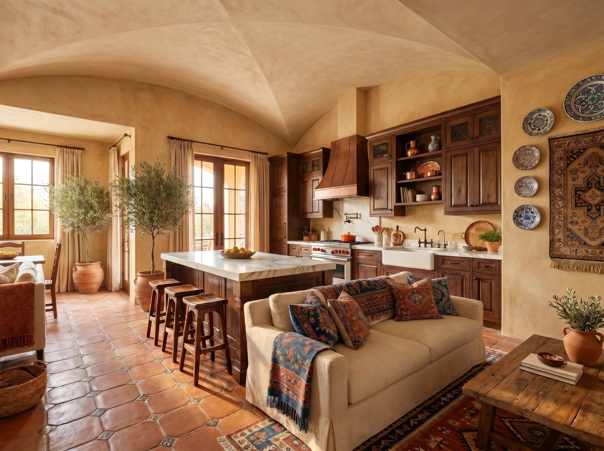 Interior design in Mediterranean style — Living Room by GenRoom AI