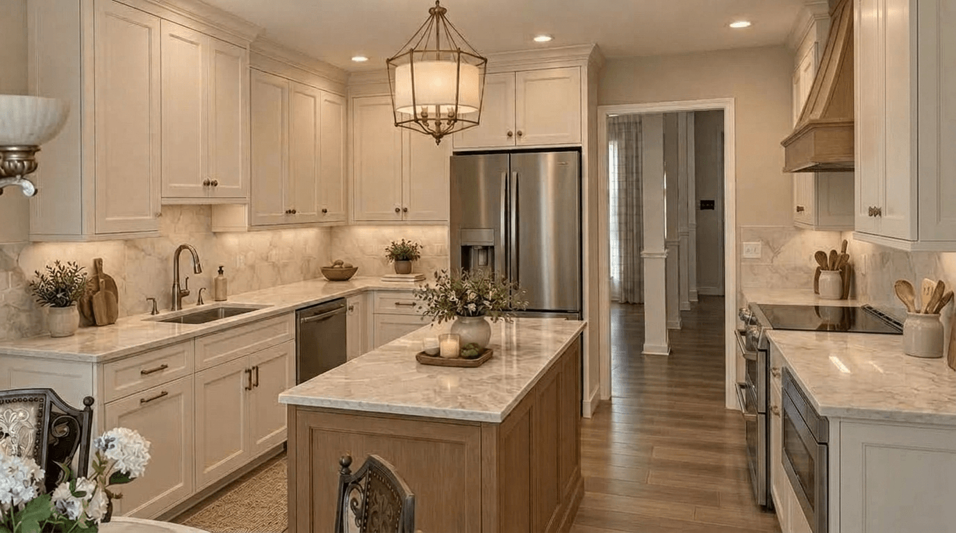 Kitchen interior in Classic style — photo by GenRoom AI