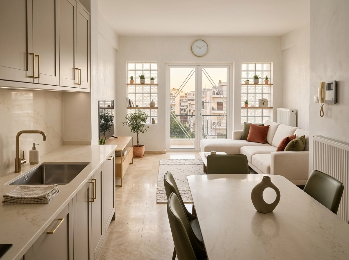 Kitchen interior in no_style style — photo by GenRoom AI