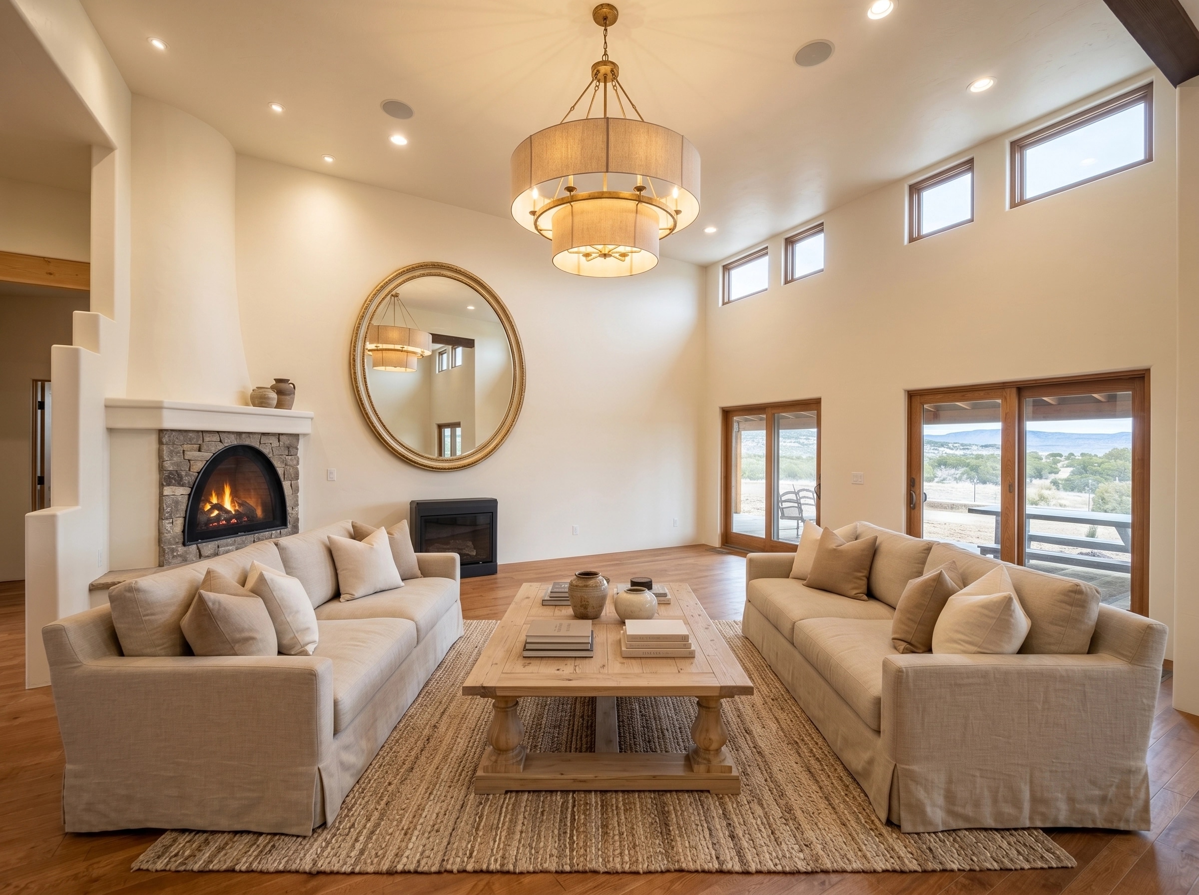 Modern Farmhouse Living Room design — interior photo by GenRoom AI