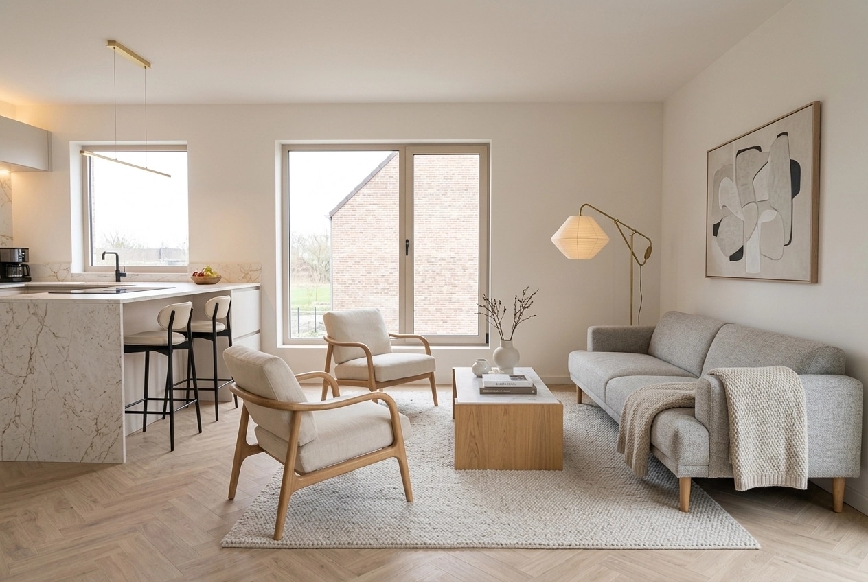 Scandinavian Living Room design — interior photo by GenRoom AI