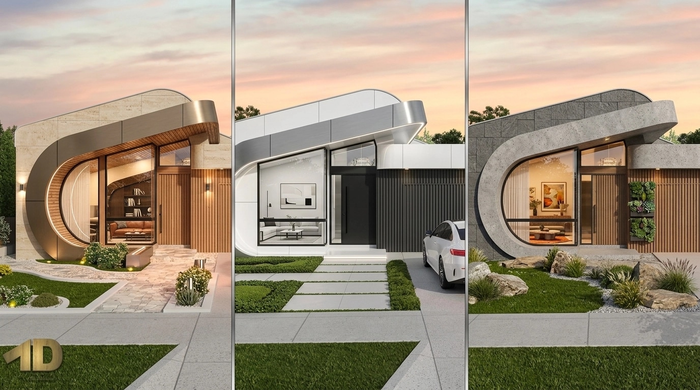 Facade design in Contemporary Facade style — Facade by GenRoom AI