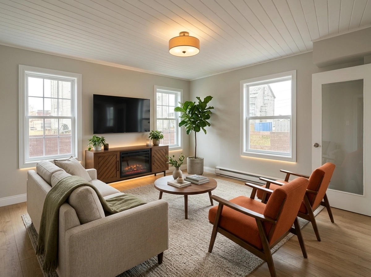 Interior design in Scandinavian style — Living Room by GenRoom AI