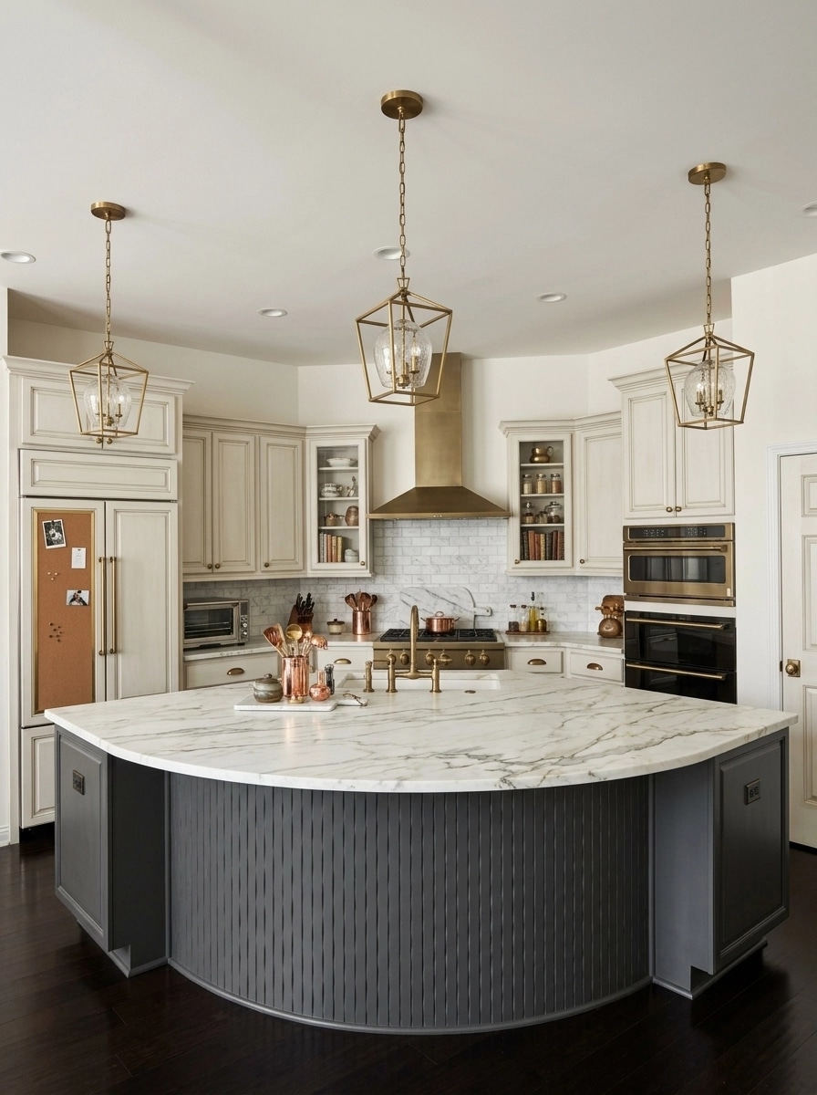 Transitional Kitchen design — interior photo by GenRoom AI
