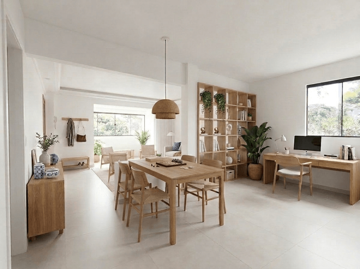 Interior design in Portuguese Modern style — Hallway by GenRoom AI