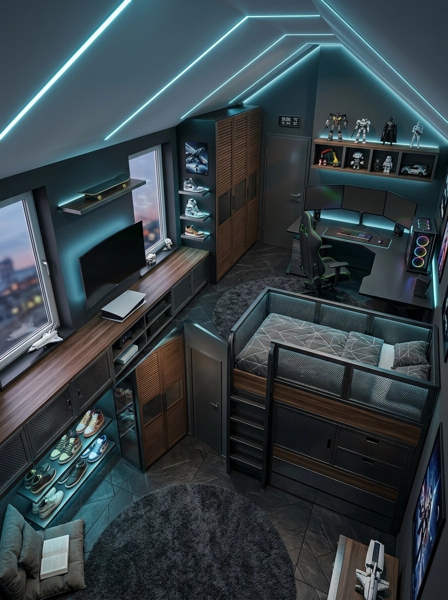 Blacktec Kids Room design — interior photo by GenRoom AI